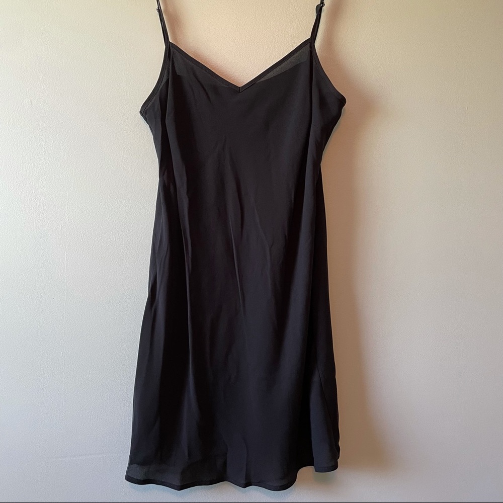 Black dress slip